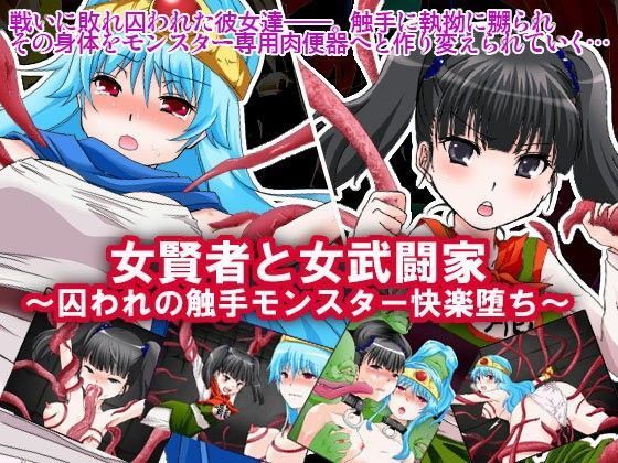 女賢者と女武闘家〜囚われの触手モンスター快楽堕ち〜