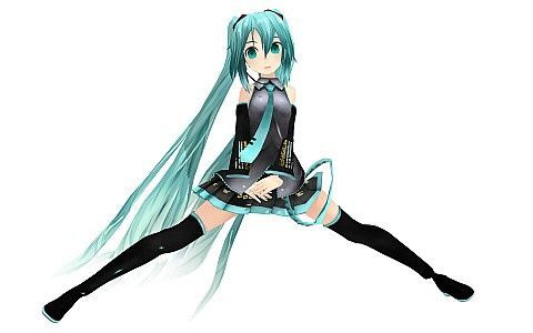 初音ミク 開脚ポーズ