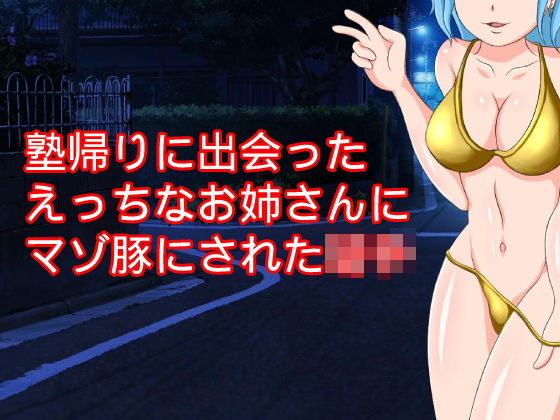 塾帰りに出会ったえっちなお姉さんにマゾ豚にされた〇〇