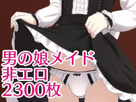 男の娘メイド スカートたくしあげ見せつけ