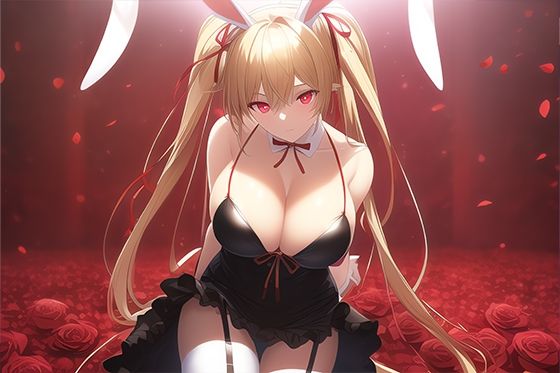 薔薇園の金髪バニーガール / 全年齢向け CG集 （129枚）