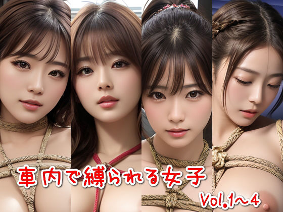 車内で縛られる女子（Vol.1〜4）