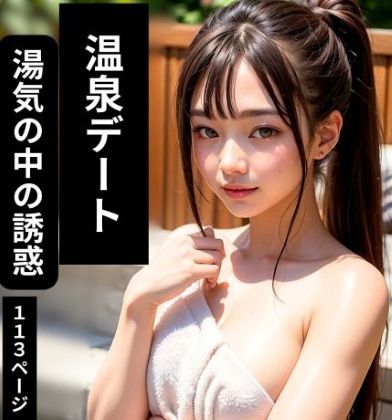 温泉の巨乳美女【湯けむり密着シチュエーション特化AIグラビア/全113P】
