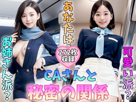 CAさんと秘密の関係 飛行機でスチュワーデスからの誘惑 可愛い派 クール派