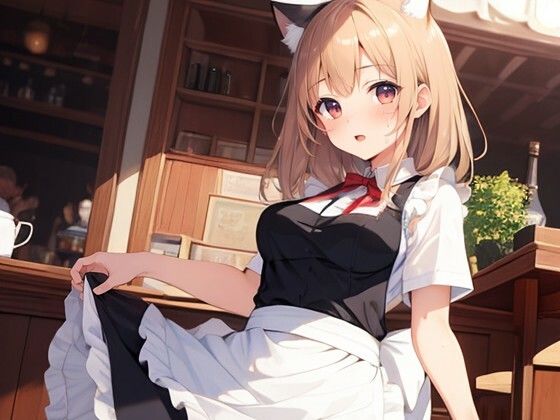 ねこみみ風ウェイトレスさん