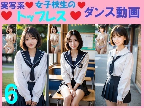 実写系女子校生のトップレスダンス動画6