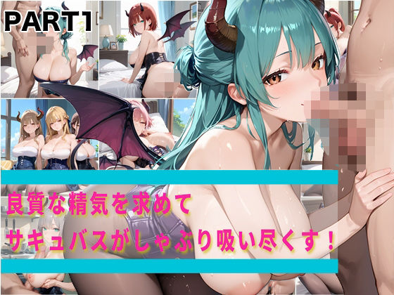 【PART1】良質な精気を求めてサキュバスがしゃぶり吸い尽くす！