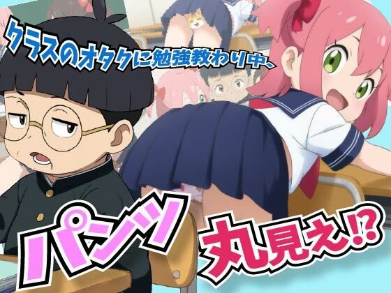 【アニメ試し見あり】クラスのオタクに勉強教わり中にパンツ丸見えな事に気付いてない娘Σ（゜Д゜）！【あにみょん本舗★】