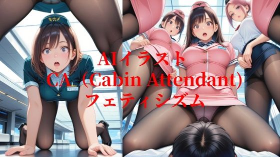 AIイラスト CA（キャビンアテンダント）フェティシズム