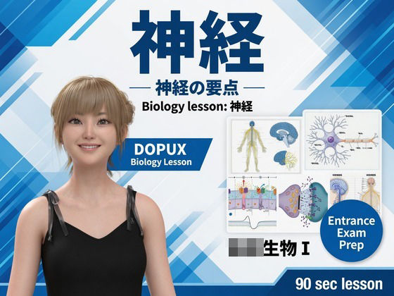 【▲20】パンチラガチャ★一ノ瀬廻里 大学に進学し強豪予備校『DOPUX（ドピュックス』で生物I，IIを教える名物講師に！（Vol.045:神経）