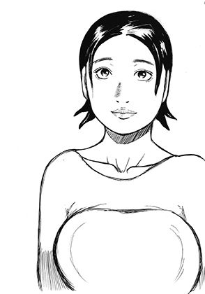 豊満な肉体の人妻と巨男
