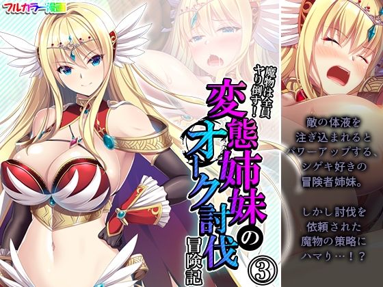 魔物は全員ヤり倒す！変態姉妹のオーク討伐冒険記 3巻