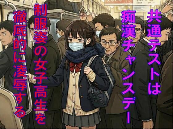 共通テストは痴●チャンスデー。制服姿の女子校生を徹底的に凌●する
