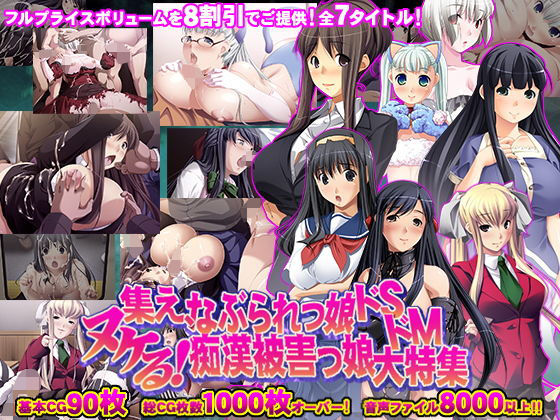 8割引！ヌケるっ！「集え、なぶられっ娘ドSドM痴●被害っ娘大特集」