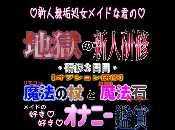 新人無垢処女メイドな君の地獄の新人研修 〜研修3日目〜 『オプション研修』