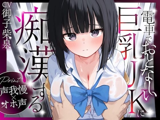 【声我慢×オホ声】電車でおとなしい巨乳JKに痴●する【音質改善版】
