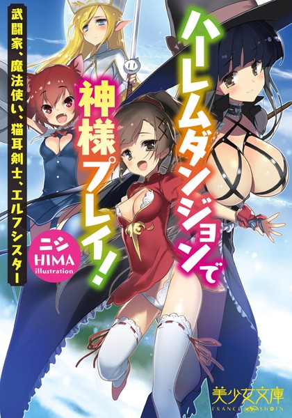ハーレムダンジョンで神様プレイ！ 武闘家、魔法使い、猫耳剣士、エルフシスター